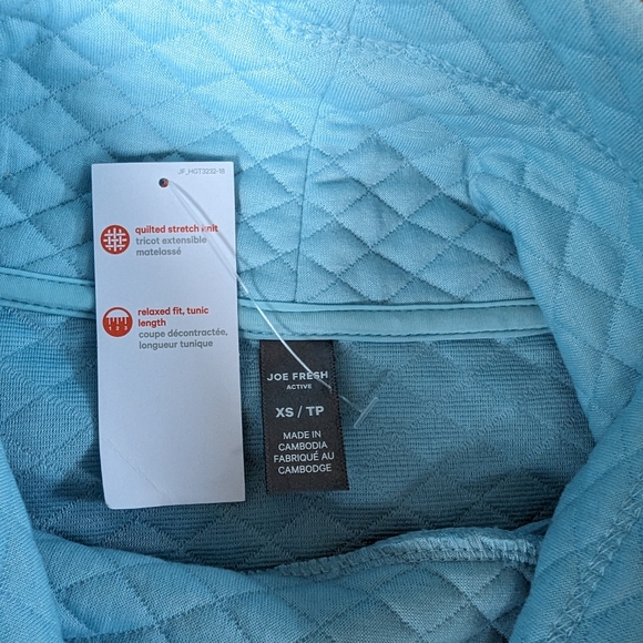 Joe Fresh Active - Powder Blue Relaxed Fit Tunic XS - Picture 5 of 5